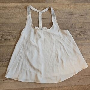 Lauren Conrad beaded racerback tank size M